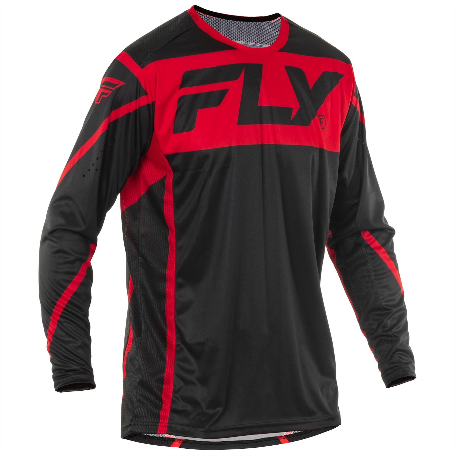 Fly Racing 2025 Lite Motocross Jersey Black Red